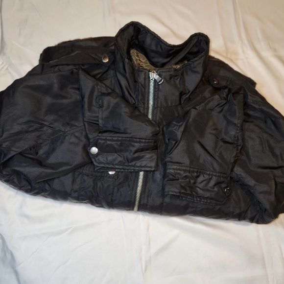 Express Black Men’s winter Coat With Detachable Liner and Hood. - Picture 3 of 4